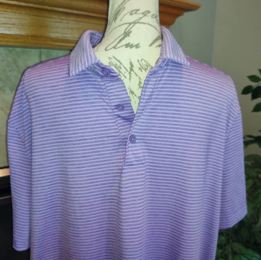 Members Mark Purple Stripped XL Polo! - Picture 3 of 8